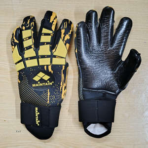 Gants de gardien de but personnalisés, fabriqués en usine, bon marché, professionnels, antidérapants, en caoutchouc et latex, pour le football. - Product Image 2