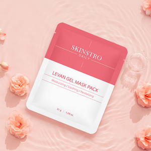 แผ่นมาส์กหน้า SKINSTRO คอลลาเจน เลวาน ไฮโดรเจล 4 แผ่นต่อกล่อง ช่วยยกกระชับและเติมความชุ่มชื้น - Product Image 1