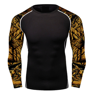 เสื้อรัดกล้ามเนื้อ MMA แบบสั่งทำพิเศษ พิมพ์ลายด้วยเทคนิค Sublimation แขนยาว แห้งเร็ว ระบายเหงื่อได้ดี ป้องกันรังสียูวี UPF50 รุ่นใหม่ล่าสุด - Product Image 5