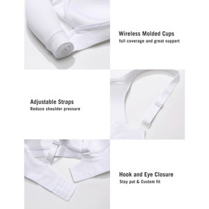 Soutien-gorge de sport pour femme, nouvelle collection 2025, design personnalisé, respirant, maintien élevé, sans coutures, écologique, grandes tailles, fermeture avant - Product Image 6