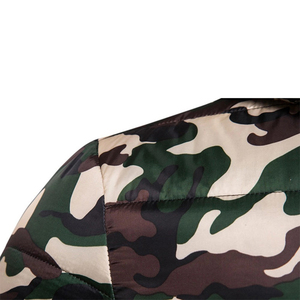 Custom Logo Outdoor Lightweight Warm <b>Men</b> Nylon <b>Camouflage</b> Hooded Winter Bubble Puff Down Coat Puffer <b>Jackets</b> Bubble <b>Jacket</b> - Product Image 3