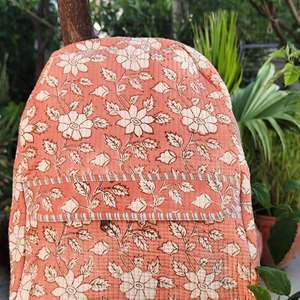 Mochila Acolchada de Algodón con Diseño Geométrico Antirrobo, con Cierre, Elegante, Multicolor, para Niñas, para la Escuela, Viajes, Compras, Regalo Especial - Product Image 6