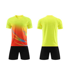 Uniforme de Fútbol con Detalle de Ribete y Adorno en Contraste, Uniforme de Fútbol con Pantalones Cortos con Cordón Elástico - Product Image 2