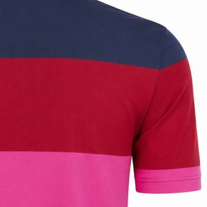 Polo de Manga Corta para Hombre con Bloques de Color Rojo, Azul y Verde, Camiseta Deportiva Estampada, Ropa Cómoda para Golf y Entrenamiento al Aire Libre - Product Image 5
