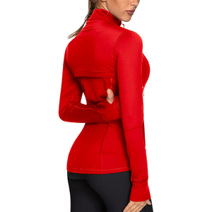 Women Yoga <b>Jacket</b> Breathable Front Logo Long Sleeve Zip up Sports Top Fitness Running <b>Workout</b> Activewear Gym Training Athletic - Product Image 2