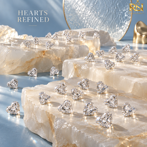 Collection Brillante de diamants en forme de cœur cultivés en laboratoire de 19,25 carats |   Pierres CVD HPHT non certifiées, couleur D E F, pureté VVS VS, taille excellente - Product Image 4