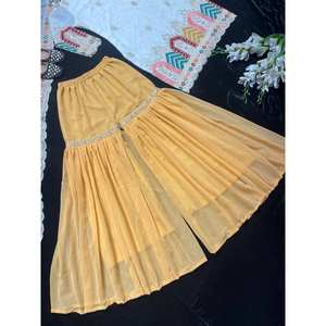 Conjunto de ropa de fiesta para mujer de diseñador Sharara Plazzo Dupatta - Product Image 2