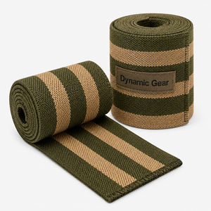 Bande de compression réglable pour la musculation et l'entraînement en salle de sport, support élastique en néoprène pour le coude avec fermeture - Product Image 1