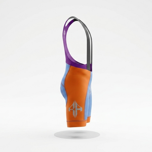 Pantalones cortos de ciclismo con diseño personalizado, material impreso Technics, poliéster/spandex, calidad premium de RIVIAN ATLANTIC - Product Image 4