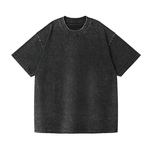 เสื้อยืดคอกลมหนาทรงโอเวอร์ไซส์สุดหรูสำหรับผู้ชาย ผ้าฝ้าย 100% 320gsm คุณภาพสูง ทรงไหล่ตก สไตล์สตรีทแวร์ ขายดี - Product Image 4