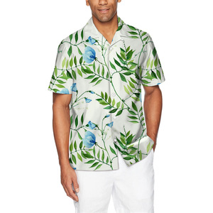 Chemise hawaïenne pour homme à manches courtes, motif floral tropical, boutonnée, décontractée, respirante, été, imprimé 3D, Aloha, vacances, vêtements de plage - Product Image 3