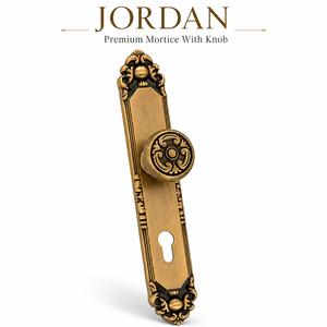 Premium JORDAN Brass Mortice Handle Knob Matte Brush Antique Finish Heavy Duty <b>Door</b> Hardware Eco-Friendly Easy Kitchen - Product Image 2