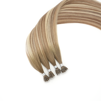 Ekstensi Rambut Lanmuse Hair Invisible Cuticle Aligned Nano Tip Nano Ring Double Drawn Russian Virgin Human Hair Salon