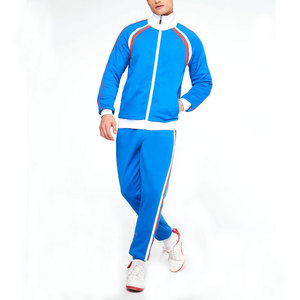 Men's Lightweight <b>Athletic</b> Tracksuit Set Full Zip Jacket and Matching Training Pants for Sports Fitness and Running - Product Image 3