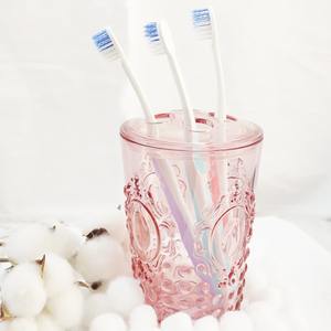 [Holar] Taiwán hizo plástico resistente a los impactos Rosa 4 ranuras estilo gema soporte para cepillo de dientes para Baño - Product Image 4