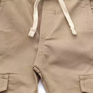 Men's Casual <b>Cargo</b> Jogger Pants <b>Stretch</b> 100% Cotton Anti-Wrinkle Mid Waist Pockets Cuffs Drawstring - Product Image 3