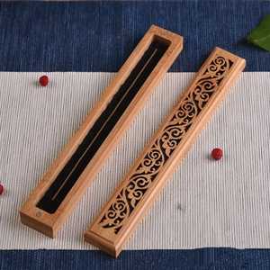 Home Garden Decor Wooden Wood Pattern Bakhoor Wedding Religious Aromatic Fragrance Durable Wood Incense <b>Burner</b> Stick Holder - Product Image 4