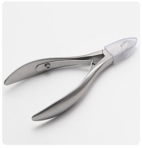 Pince à cuticules professionnelle pour ongles incarnés, haute qualité, acier inoxydable 4CR13 avec lame courbée - Product Image 3