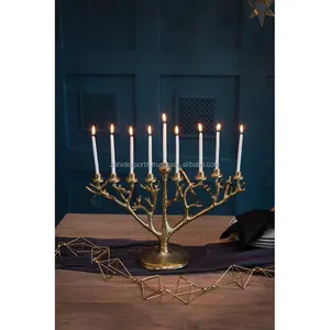 Rustic Iron Handmade Candle Stand Country Style Homes Exclusive Candle Holder for Hotels Wedding <b>Planners</b> Religious Activities - Product Image 1