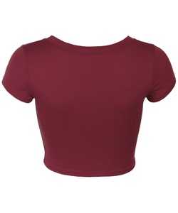 Summer Vintage t Shirt High Quality 230gsm <b>Crop</b> <b>Top</b> Women Custom Brand Logo Manufacturers - Product Image 2