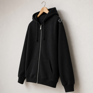 Heritage Masonic Regalia Delta Sigma Women's Black Hoodie Cotton Fleece Slim Fit Red Sweatshirt Full <b>Zipper</b> Heavyweight Knitted - Product Image 2