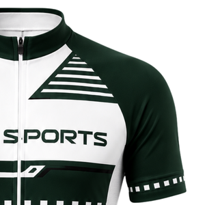Dark Green White Custom <b>Cycling</b> Jersey <b>Shorts</b> Set <b>Short</b> Sleeve Full Zip Quick Dry <b>Padded</b> Bicycle Uniform Racing Team Performance - Product Image 6