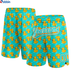 Pantalones Cortos de Playa para Hombre, Transpirables, Sublimados Personalizados, de Poliéster, Holgados, con Estampado Completo, de Malla, para Entrenamiento - Product Image 2
