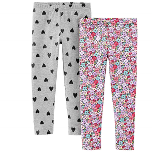 Mallas con estampado de allover para niña, mallas de algodón, ajustadas - Product Image 1