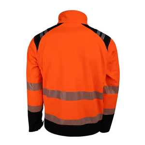 Chaqueta de Seguridad de Alta Visibilidad Naranja, Impermeable, Reflectante, para Trabajo Industrial, Protección, Construcción y Uso General - Product Image 4