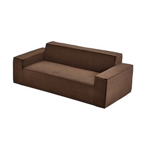 Divano in Velluto a Coste da 83 Pollici con Memory Foam, 3 Posti, Sedute Profonde, Nessun Montaggio Richiesto per Soggiorno, Appartamento o Ufficio - Product Image 1