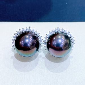 ต่างหูเพชรทรงกลมขนาด 9.5-10 มม. คุณภาพพรีเมียม ประกายมุก Edison ทรงกลมพื้นฐาน มีตำหนิเพียงเล็กน้อย ประกายมุก ใช้ได้ทุกวัน แฟชั่นอเนกประสงค์ - Product Image 5