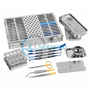 Kit Premium de chirurgie buccale pour PRF (Fibrine Riche en Plaquettes) – Plateau en acier inoxydable avec bol pour instruments d'implantation dentaire - Product Image 1
