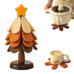 Juego de posavasos hexagonales clásicos chinos tradicionales de madera de Sheesham, ecológicos, tallados a mano, con tapa y cuchara, al por mayor |   Aqudus Saleem - Product Image 3