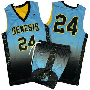 เสื้อบาสเก็ตบอลวันแข่งขันสำหรับผู้ชาย ผ้าโพลีเอสเตอร์อย่างดี รับสั่งทำชื่อ หมายเลข ชื่อทีม สีทีม  สั่งซื้อจำนวนมาก ขายส่ง - Product Image 5