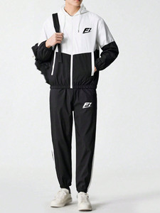 Conjuntos de Sudadera con Capucha y Cremallera de Forro Polar Sólido Personalizados para Unisex al por Mayor, Chaqueta Ligera de Corte Regular y Pantalones Jogger, Ropa Deportiva OEM USA - Product Image 2
