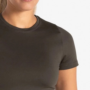 Compre Ahora Camisetas de Gimnasio para Mujer con Logotipo Personalizado, Tela Elástica Resistente, Camiseta de Entrenamiento de Alto Rendimiento, Venta al Por Mayor, Fabricante OEM ODM Directo de Fábrica - Product Image 3