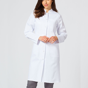 Customize Unisex Medical Lab Coat Wholesale Doctor Gowns Clinic Uniform Doctor Wear Dental Lab Coats with Cuffs - Product Image 3