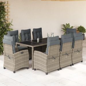Conjunto de Comedor para Jardín en Gris - Product Image 1
