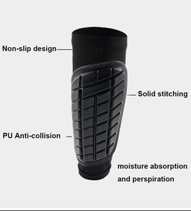 Protège-tibias personnalisés en PU souple alvéolé avec manchon de mollet en tissu maillé respirant pour basketball, football, baseball – Protection flexible pour les jambes - Product Image 2