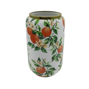 Vase à fleurs décoratif en fer pour table, design moderne, finition brillante en poudre crème, pour décoration murale et de sol. - Product Image 6