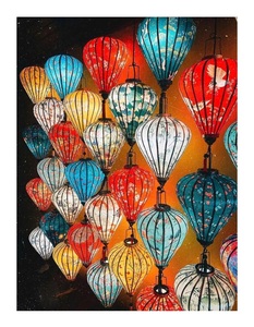 Handmade Vietnamese Silk <b>Lanterns</b> Traditional Hanging <b>Lanterns</b> for Wedding Decor - Product Image 6