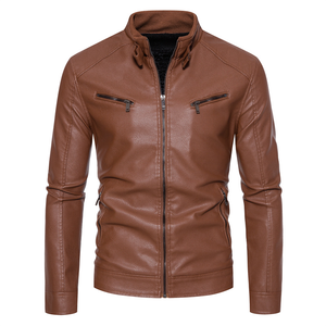 <b>Top</b> Hot Premium Quality Customized Printing Front Men's Canvas <b>Leather</b> Jacket New Season Design Durable Waterproof <b>High</b> Street - Product Image 6