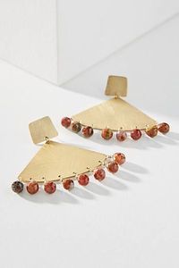Luxe Modern Dangles Brass <b>Drop</b> Earring Vintage Hoop For Wedding Festive Party New Arrival Women Ethnic Fashion Jewelry Statement - Product Image 2