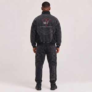 Ensemble de survêtement classique décontracté pour homme, effet délavé, matière douce au toucher, idéal pour la course à pied, le fitness, les activités de plein air et d'intérieur - Product Image 6