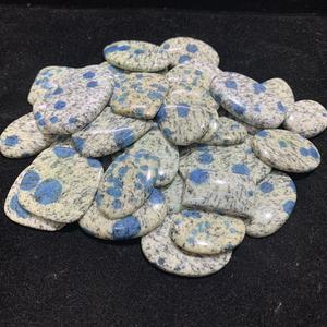 Oferta Especial: Gemas Aamna Creations, Piedra Preciosa Natural de Primera Calidad, Corte Ovalado, Jaspe K2 con Puntos Blancos y Azules, Certificada por Terceros - Product Image 4