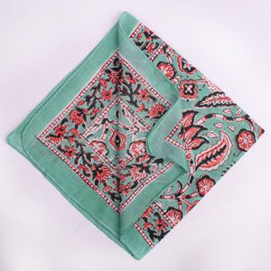 Pañuelo para la Cabeza Unisex de Algodón Estampado Floral Personalizado de Primera Calidad, Tejido Natural Ecológico, Suave para la Piel, Elegante y Moderno - Product Image 3