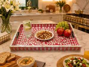 Bandeja de Almacenamiento de Lujo con Incrustaciones de Nácar, Elegante Organizador de Mosaico de Concha Iridiscente para una Decoración del Hogar con Estilo - Product Image 6