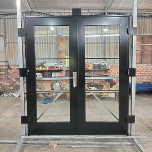 Puerta de Entrada de Seguridad Moderna Hecha de Acero con Hierro Forjado, Diseño Personalizado, Impermeable, de Larga Duración, para Uso Comercial - Product Image 3