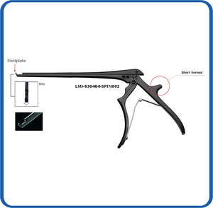 คีมตัดกระดูกสันหลัง Kerrison Laminectomy Rongeurs เกรดผ่าตัด ทำจากเหล็กกล้าไร้สนิมเคลือบสีดำด้วยพลาสมา ไม่ติดเนื้อเยื่อ ใช้ด้วยมือ ฆ่าเชื้อได้ด้วยหม้อนึ่ง - Product Image 1