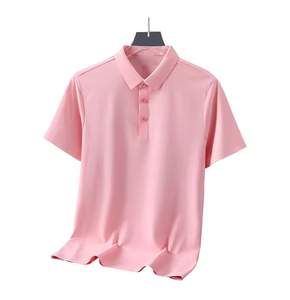เสื้อโปโลแขนสั้นลำลองสำหรับผู้ชาย เหมาะสำหรับเทนนิส กอล์ฟ แห้งเร็ว ระบายเหงื่อได้ดี รับสกรีนโลโก้ ลายเรียบ ผ้าถัก - Product Image 4
